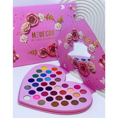 پالت سایه مدکو Medecoo مدل قلب 38 رنگ